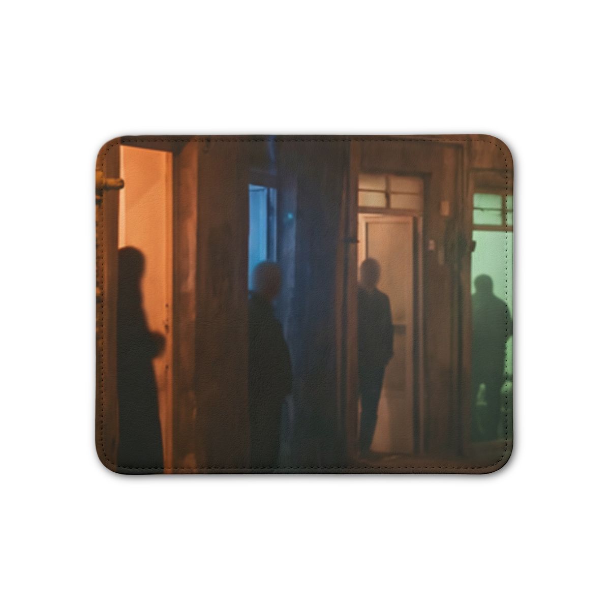 Leather Placemat - Shadowed Alleyway Mystery Art Print |...