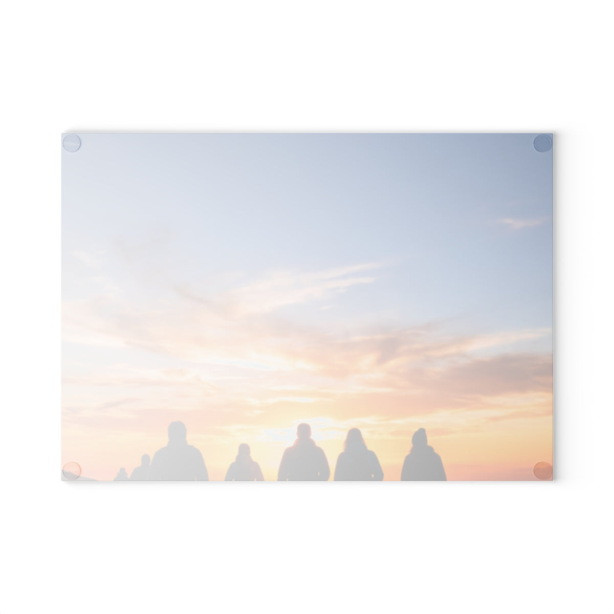Glass Cutting Board - Sunset