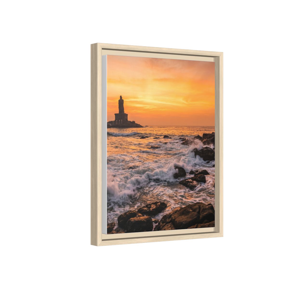 Framed Matte Canvas - Majestic Golden Coast