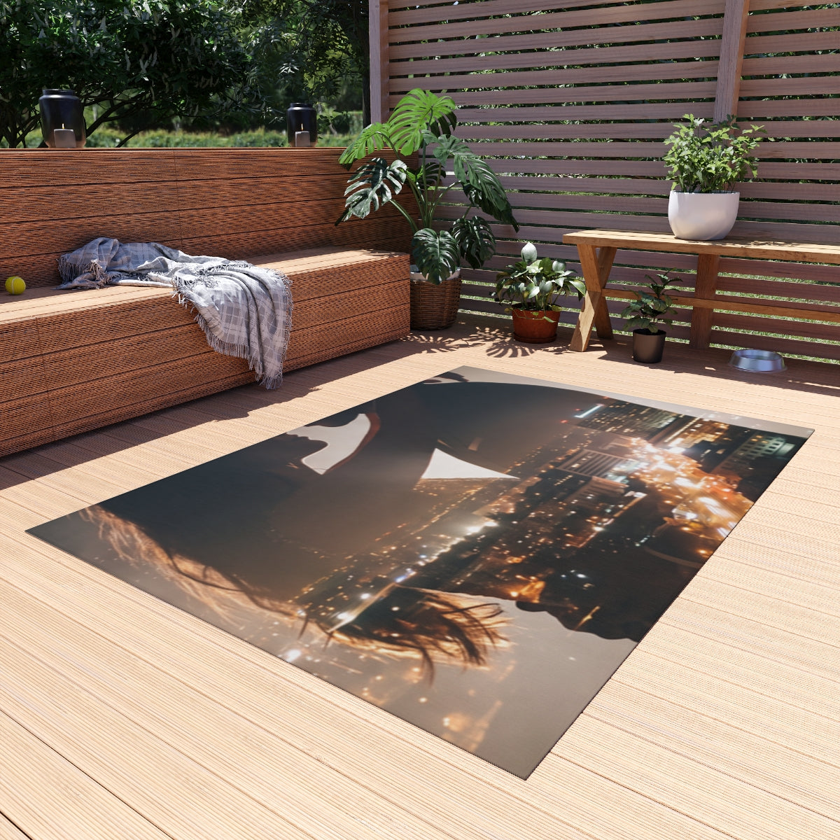 Outdoor Rug - Metropolitan Twilight | Echovira Gallery