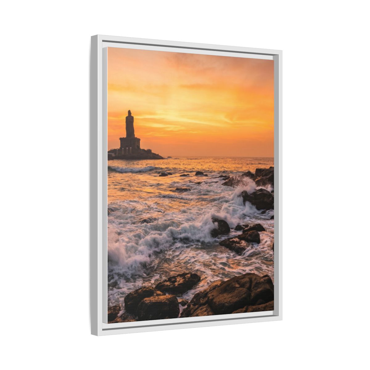 Framed Matte Canvas - Majestic Golden Coast