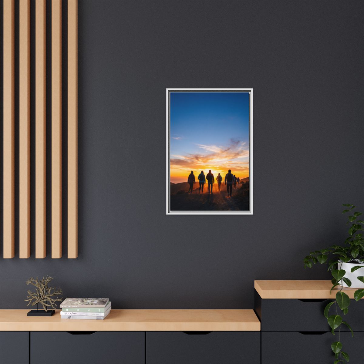 Matte Canvas, Framed - Epic Dawn Trek