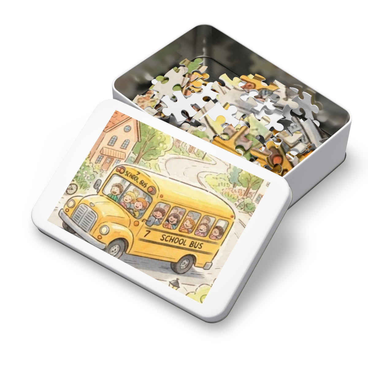 Jigsaw Puzzle with Tin - Storybook Village (30, 110, 252......