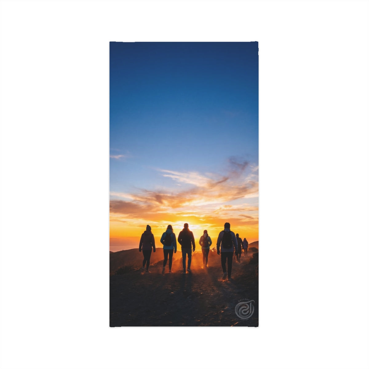 Men's Neck Gaiter - Sunset Mountain Trail | Echovira Gallery