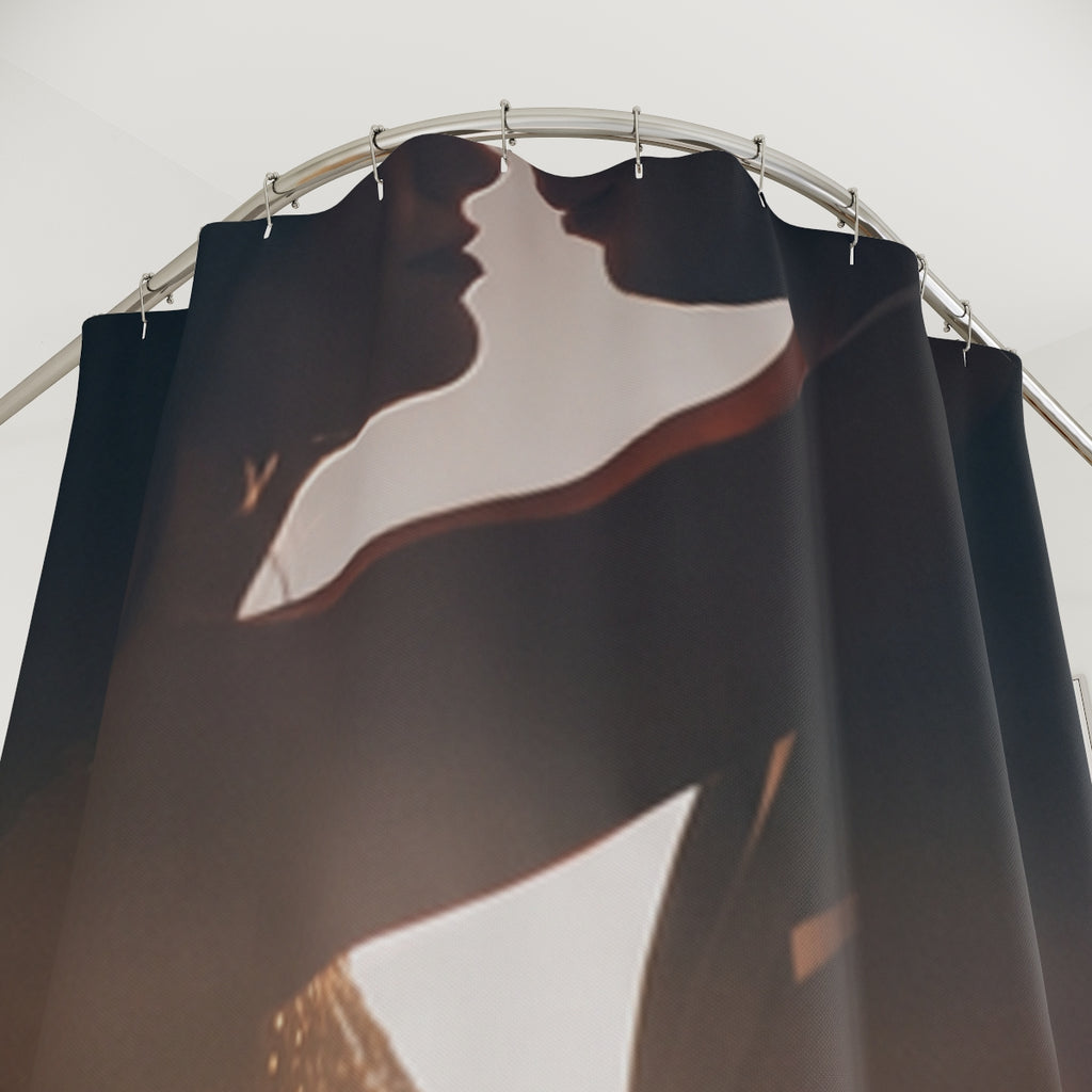 Shower Curtain - Midnight City Romance | Echovira Gallery