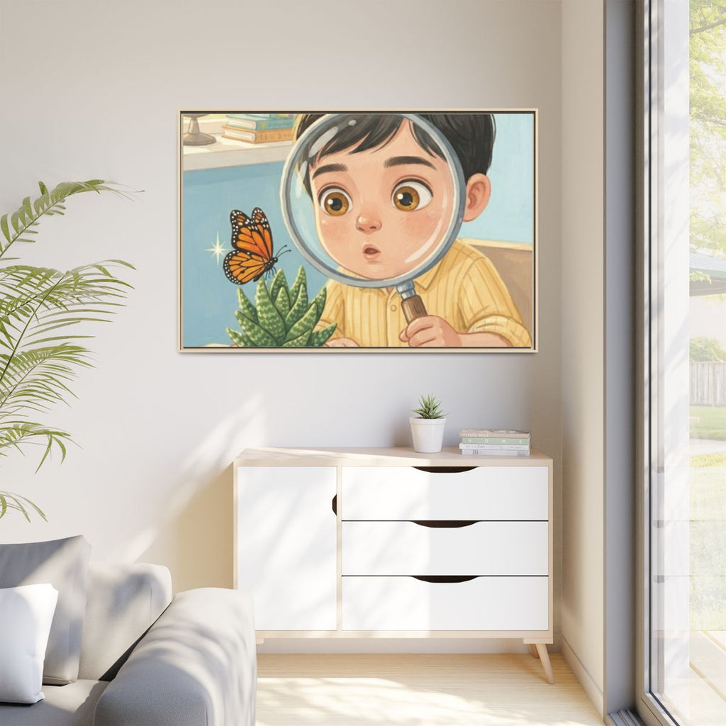 Matte Canvas Framed - Curious Naturalist — Natural / 1.25"...