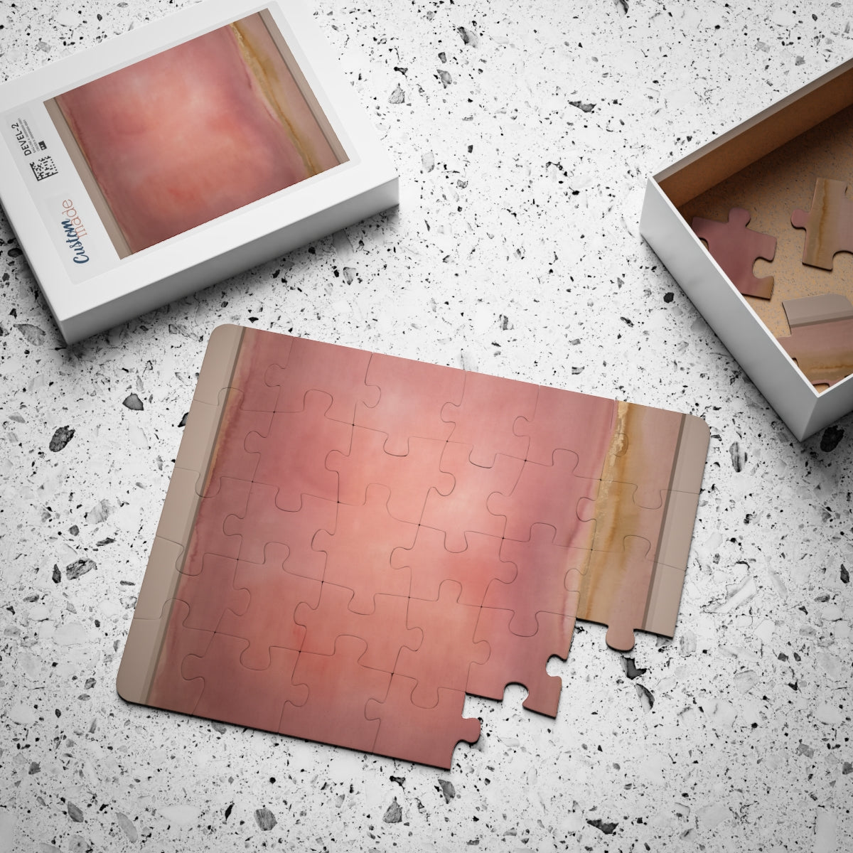 Blush Abstract Color Field 30-Piece Kids' Puzzle