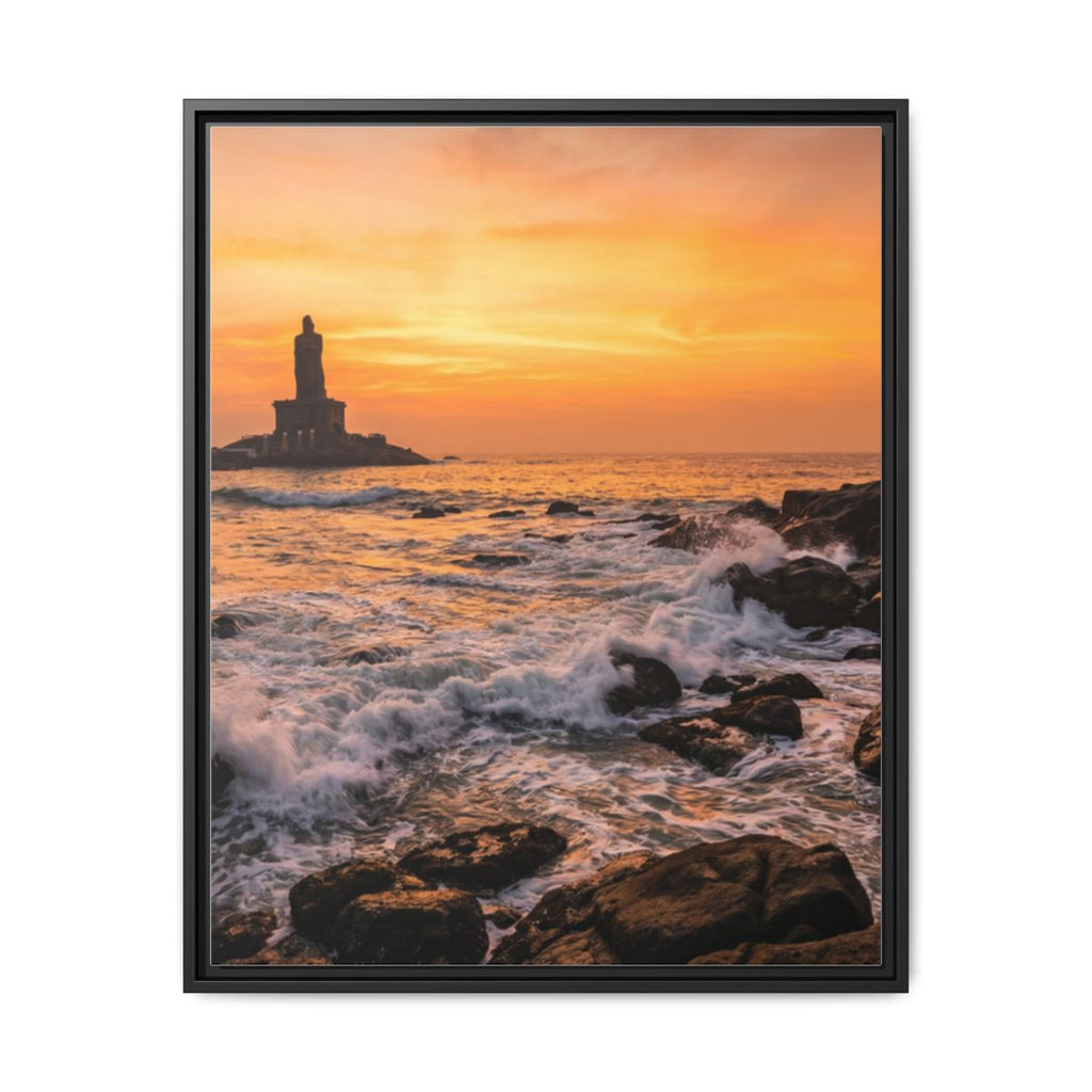 Framed Matte Canvas - Majestic Golden Coast