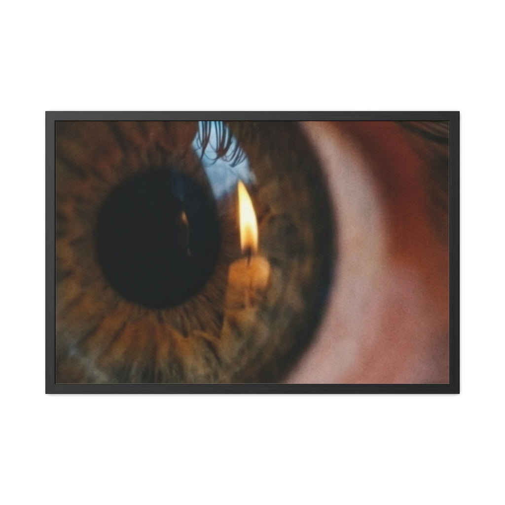 Framed Posters - Amber Iris Reflection Fine Art Print —... |...