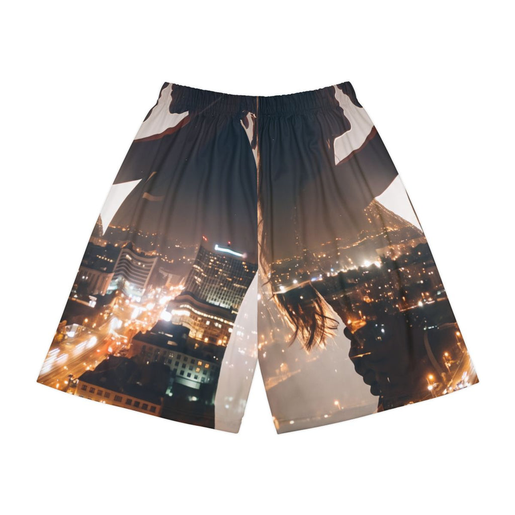 Men's Sports Shorts - Metropolitan Lights | Echovira Gallery