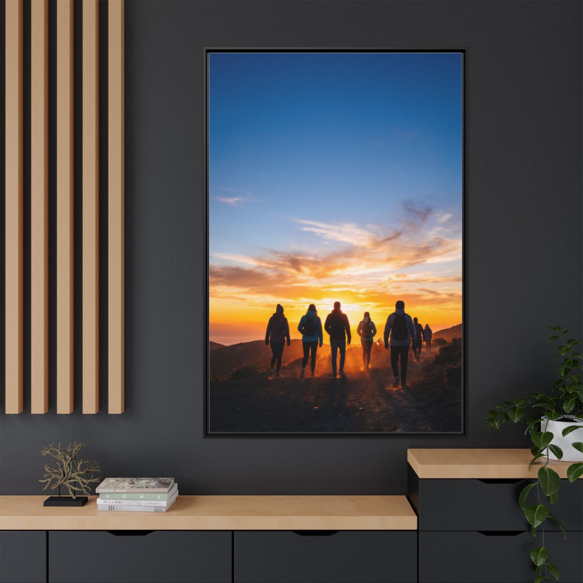 Matte Canvas, Framed - Epic Dawn Trek