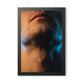 Framed Vertical Poster - Neon Horizon Portrait — Black... |...