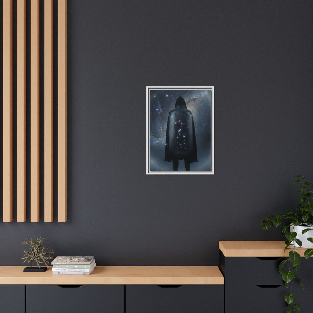 Framed Matte Canvas - Cosmic Sentinel — White / 1.25" (8×10...