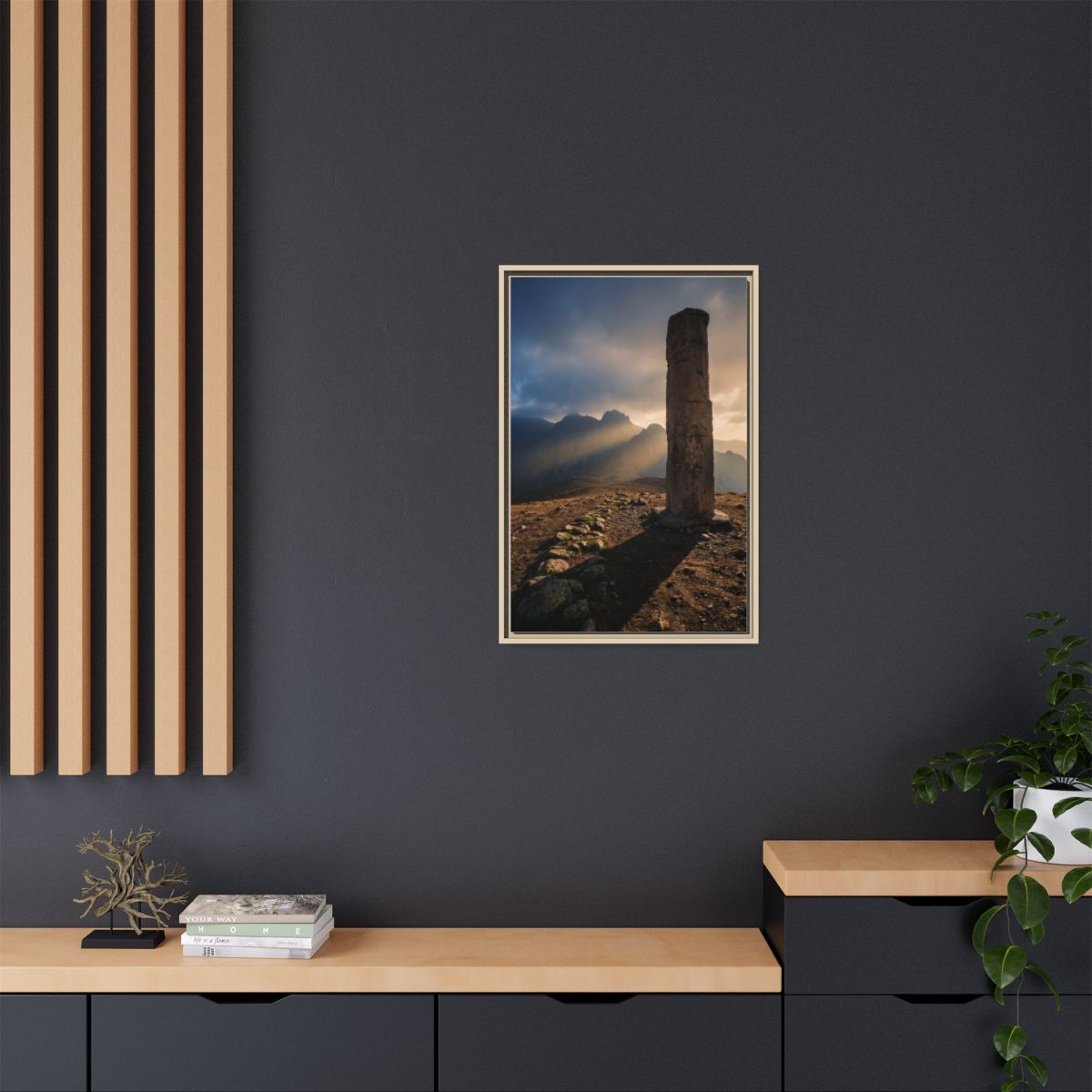 Framed Matte Canvas - Sun Peak