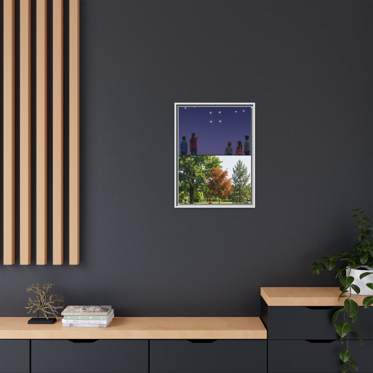 Framed Matte Canvas - Discovery — White / 1.25"