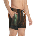 Swim Trunks - Shadowed Alleyway Mystery Art Print | Echovira...