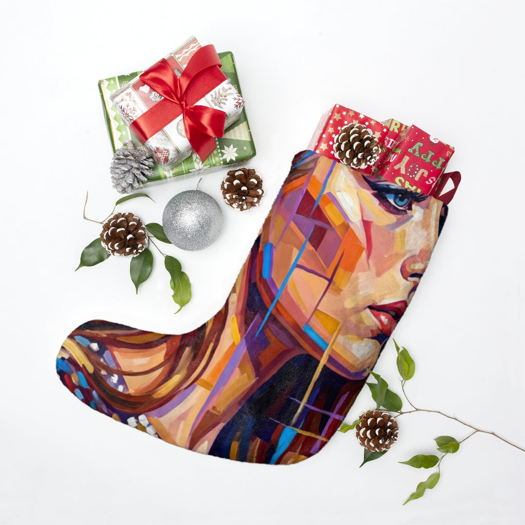 Christmas Stocking - Shattered Elegance | Echovira Gallery