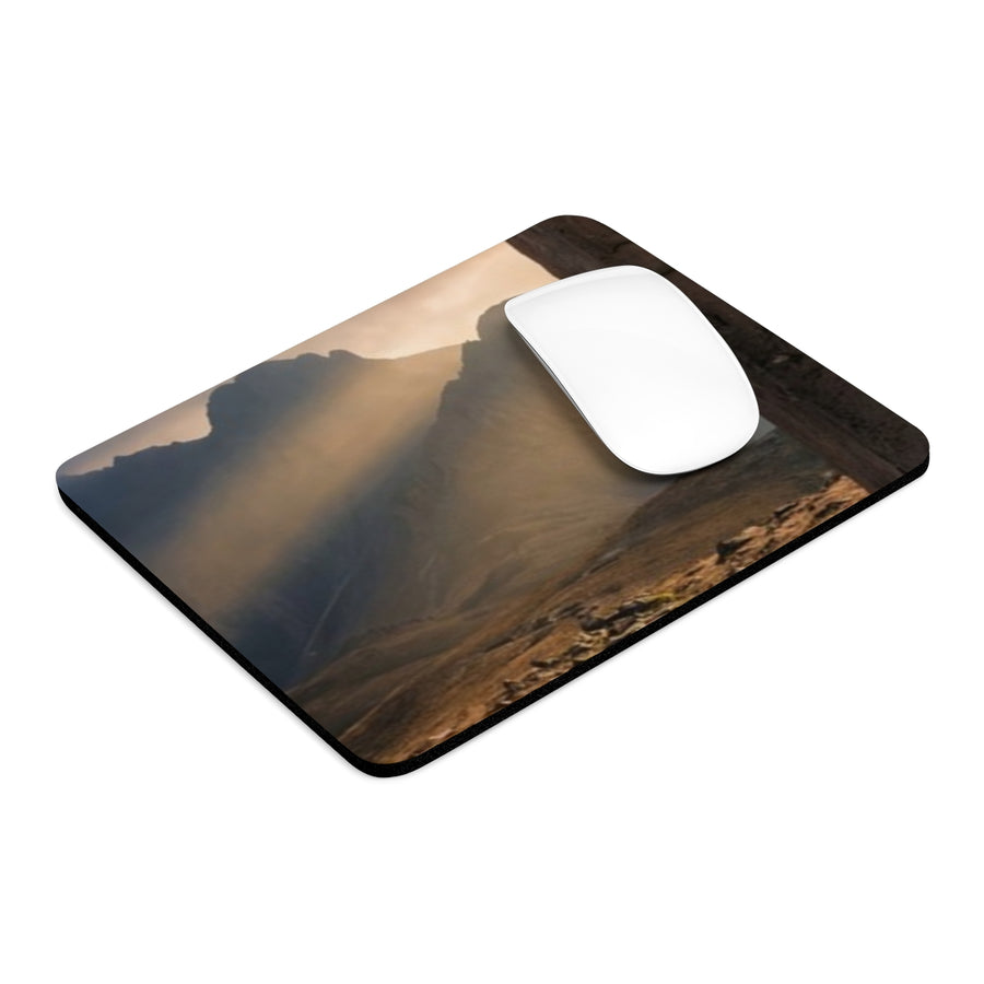 Mouse Pad - Mystic Monolith Ancient Persian Mountain Art