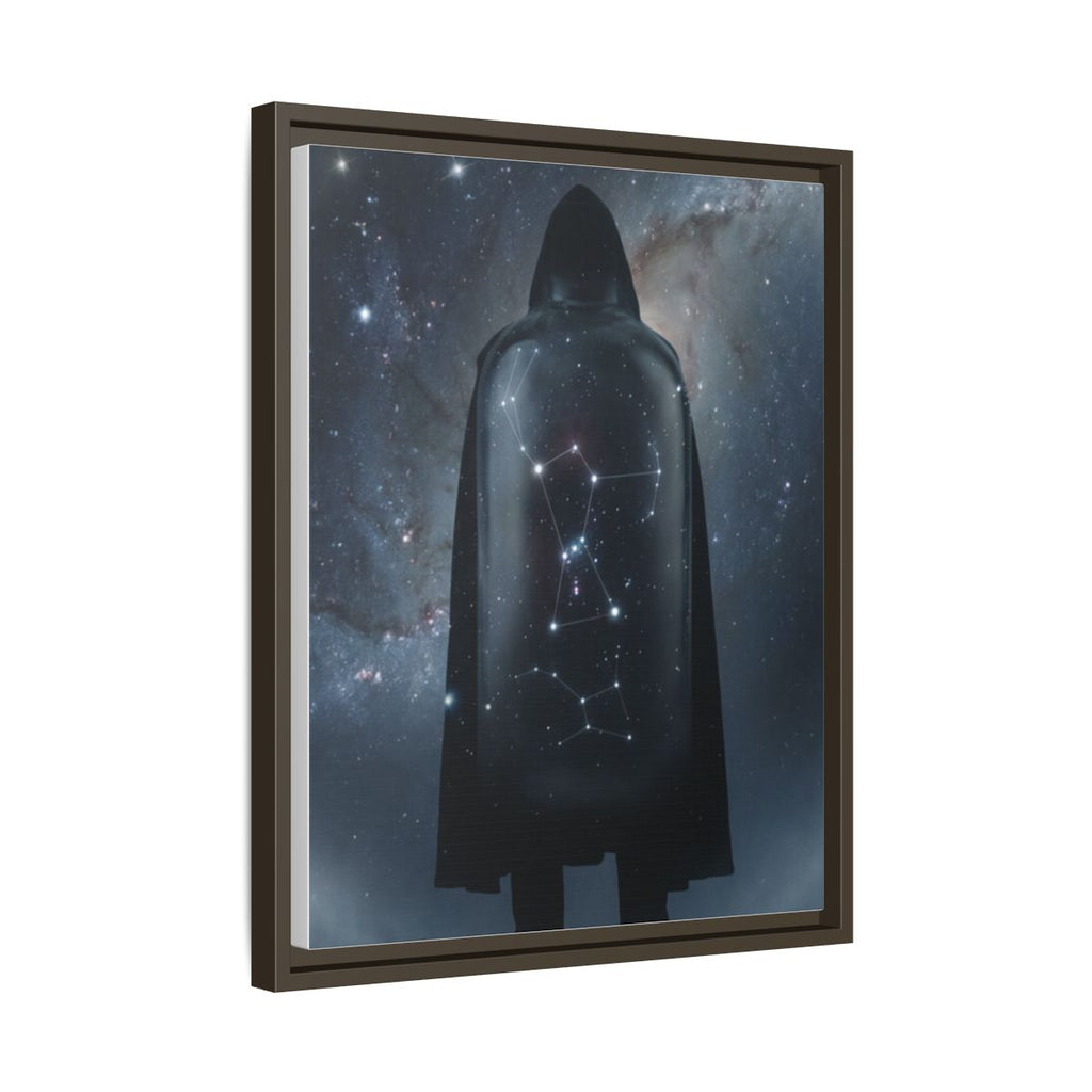 Framed Matte Canvas - Cosmic Sentinel — Espresso / 1.25" (8×10, 9×12, 11×14, 12×16, 10×20, 12×18, 16×20, 16×24, 18×24, 12×36, 20×24, 16×32, 20×30, 24×30, 24×32, 16×48, 24×36, 24×48, 30×40, 20×60, 32×48, 30×60 & 40×60)