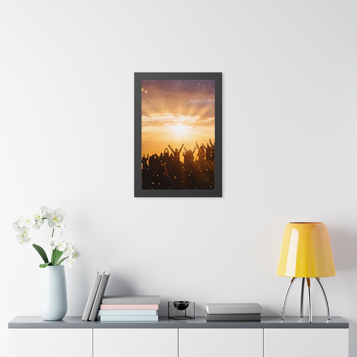 Framed Vertical Poster - Summit Ridge — Black (11×14, 12×16...
