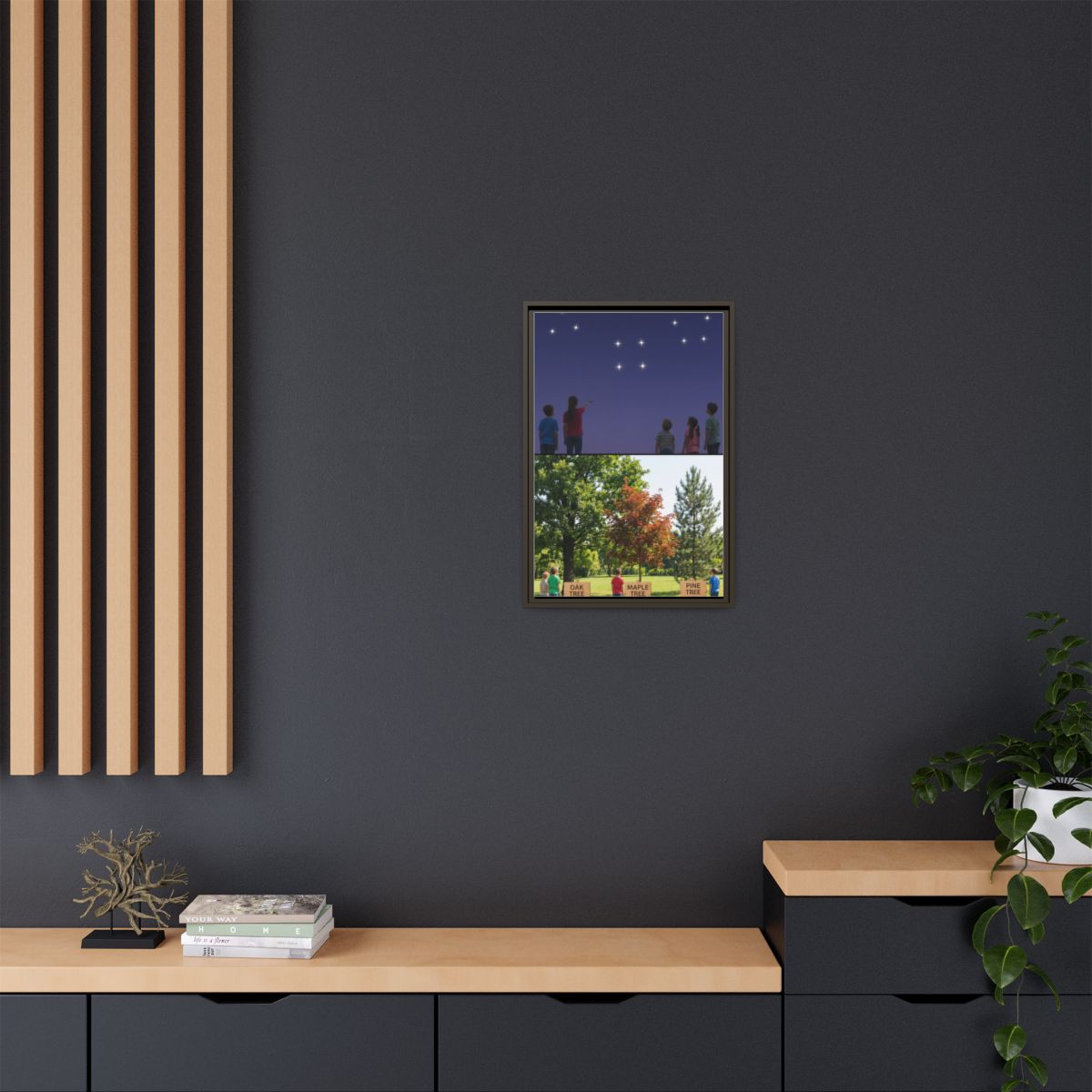 Framed Matte Canvas - Discovery — Espresso / 1.25"