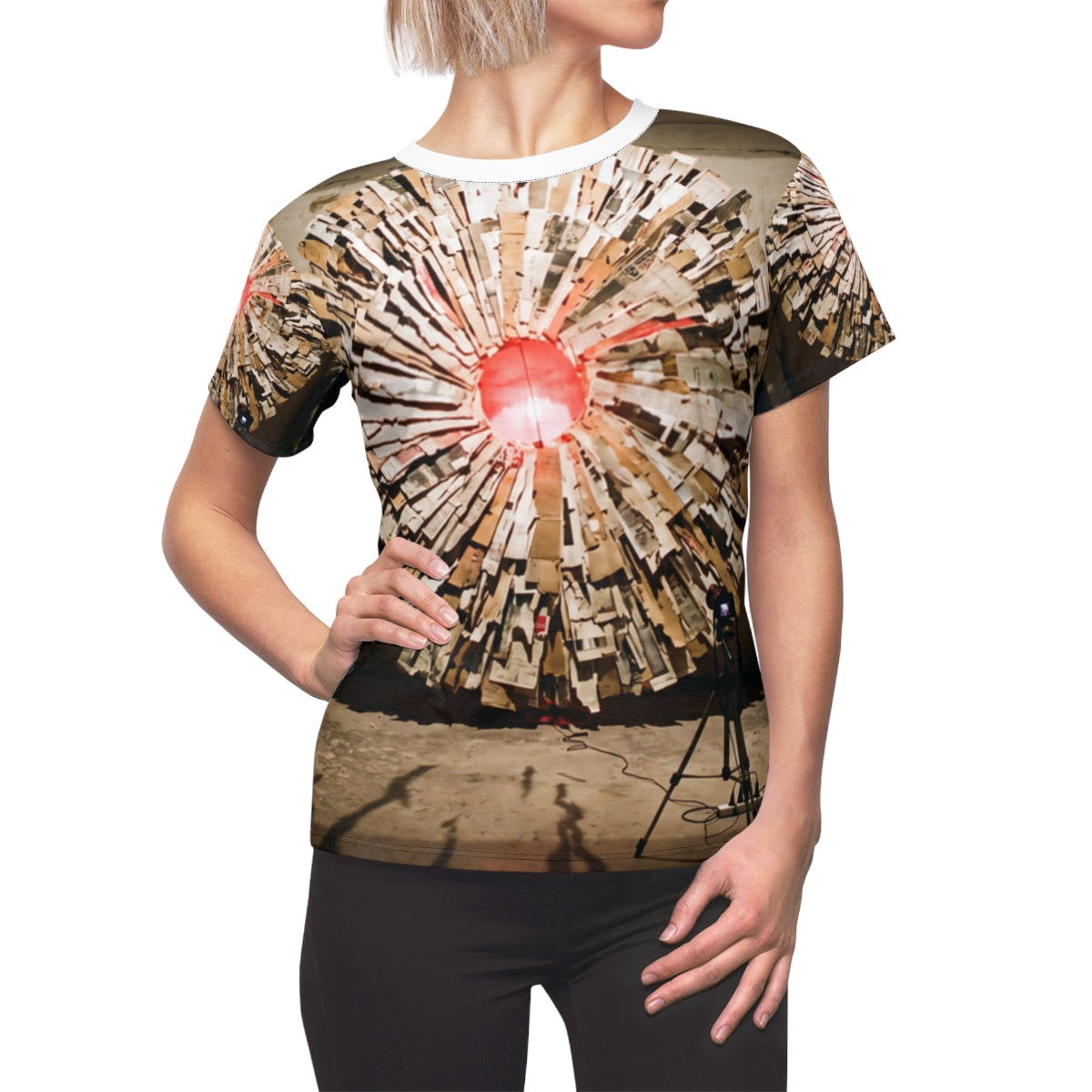 Women's Cut & Sew Tee - Radial Light | Echovira Gallery