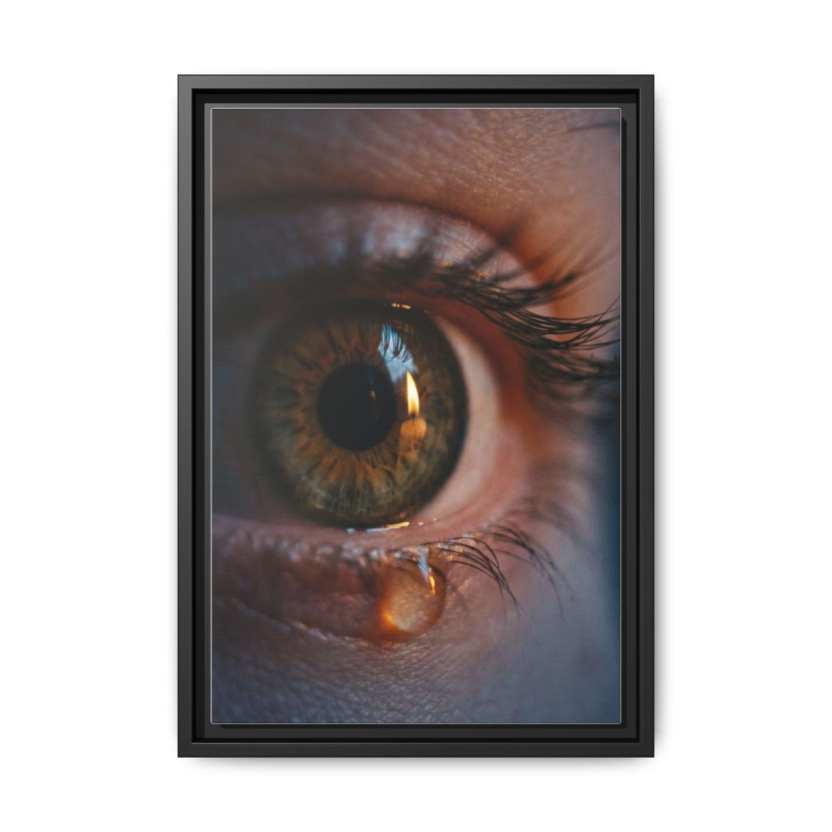 Framed Matte Canvas - Mystic Eye — Black / 1.25"