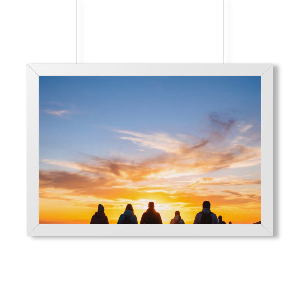 Framed Horizontal Poster - Sunset Ridge (14×11, 16×12... |...