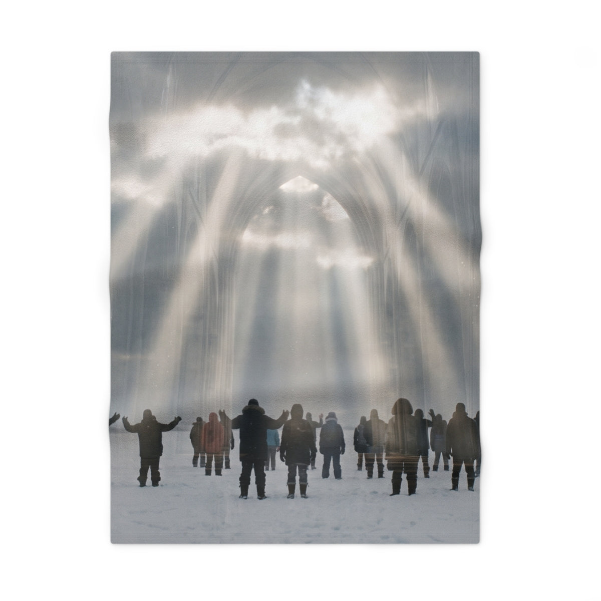Winter Cathedral Soft Fleece Baby Blanket