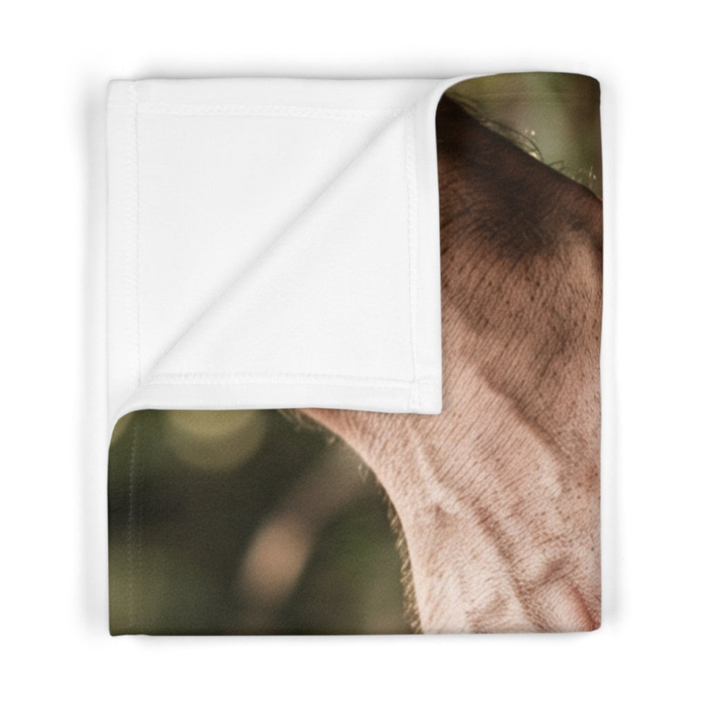 Baby Blanket with Forest Roots & Hands Art