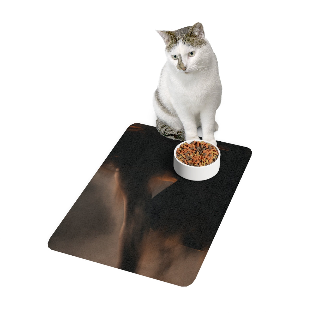Pet Food Mat 12x18 - Midnight Melody | Echovira Gallery