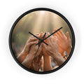 Wall Clock - Golden Rays of Unity Wall Art | Echovira...