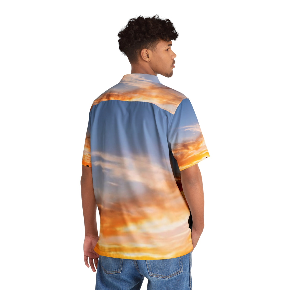 Men's Hawaiian Shirt - Sunset Ridge | Echovira Gallery