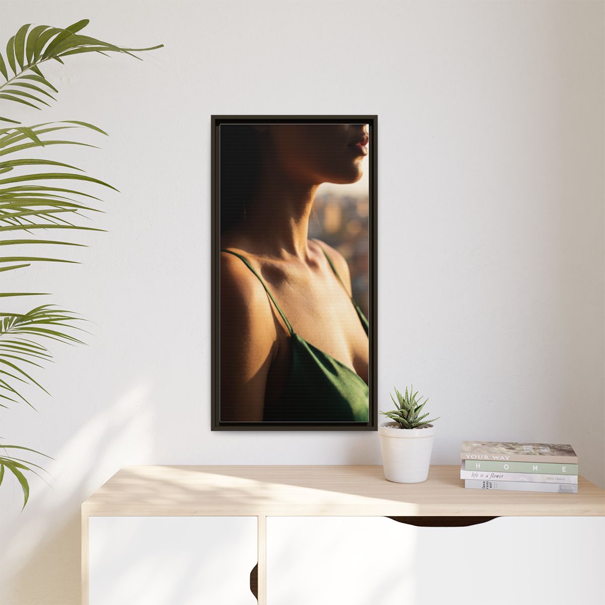 Framed Matte Canvas - Sunlit Muse