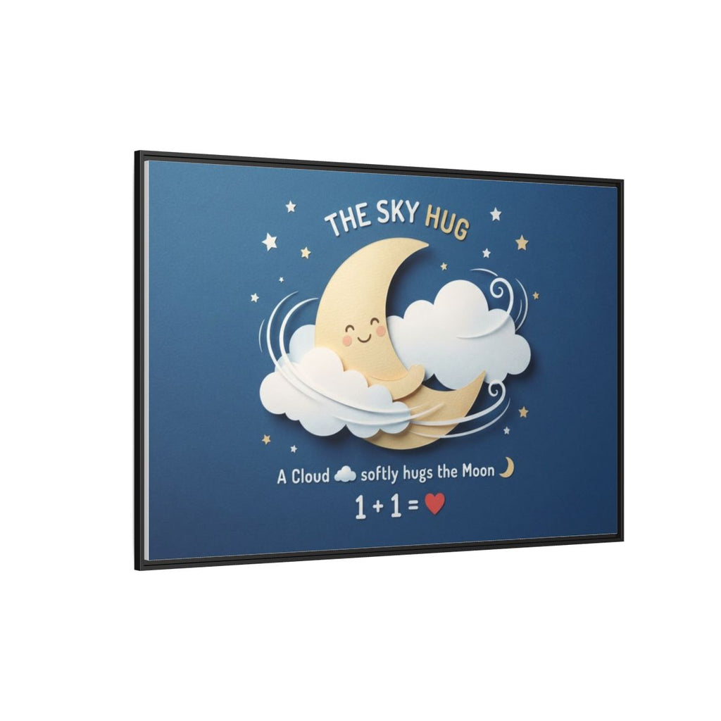 Matte Canvas Framed - The Sky Hug — Black / 1.25" (10×8... |...