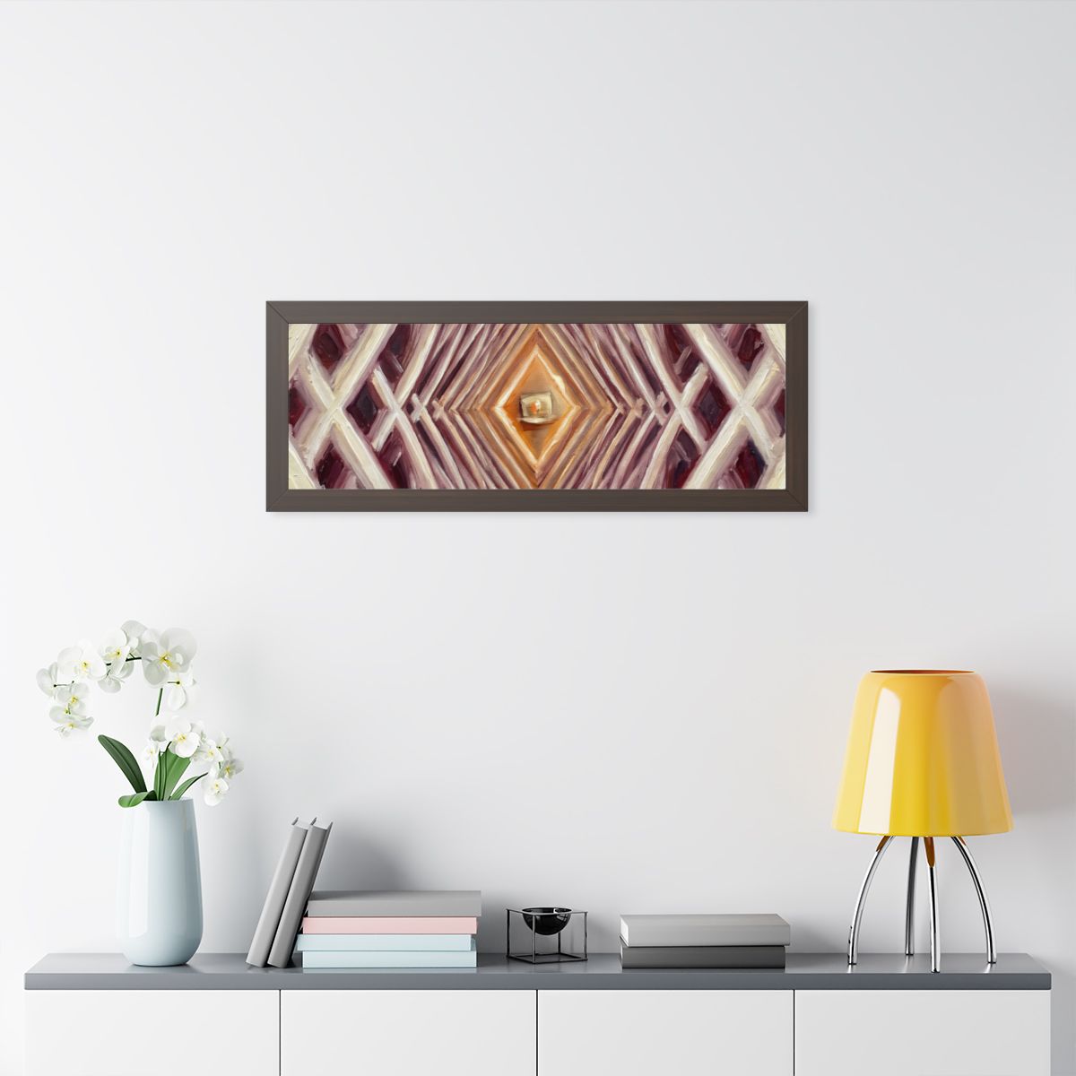 Framed Horizontal Poster - Infinite Arch — Walnut (14×11......