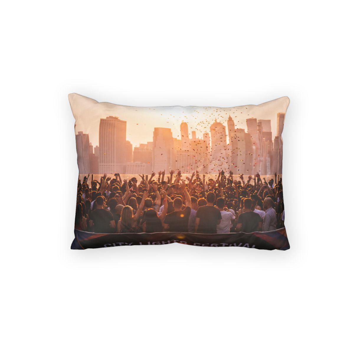 Cotton Pillow Sham - City Lights | Echovira Gallery