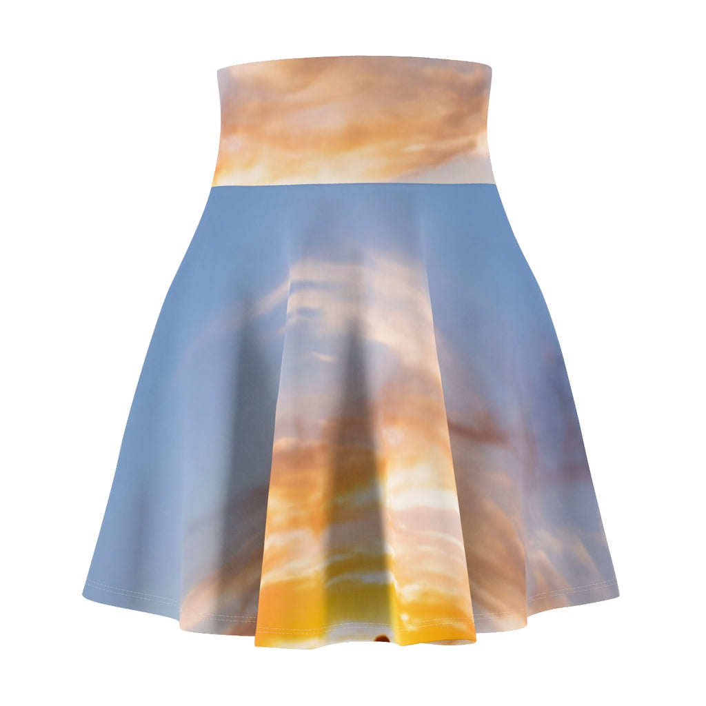 Women's Skater Skirt - Golden Hiker Dawn