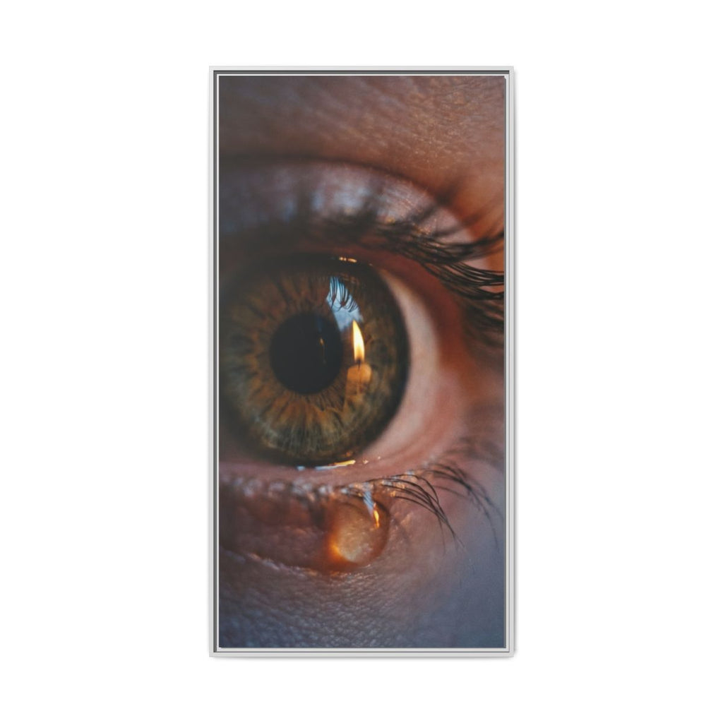 Matte Canvas, Framed - Luminous Tear