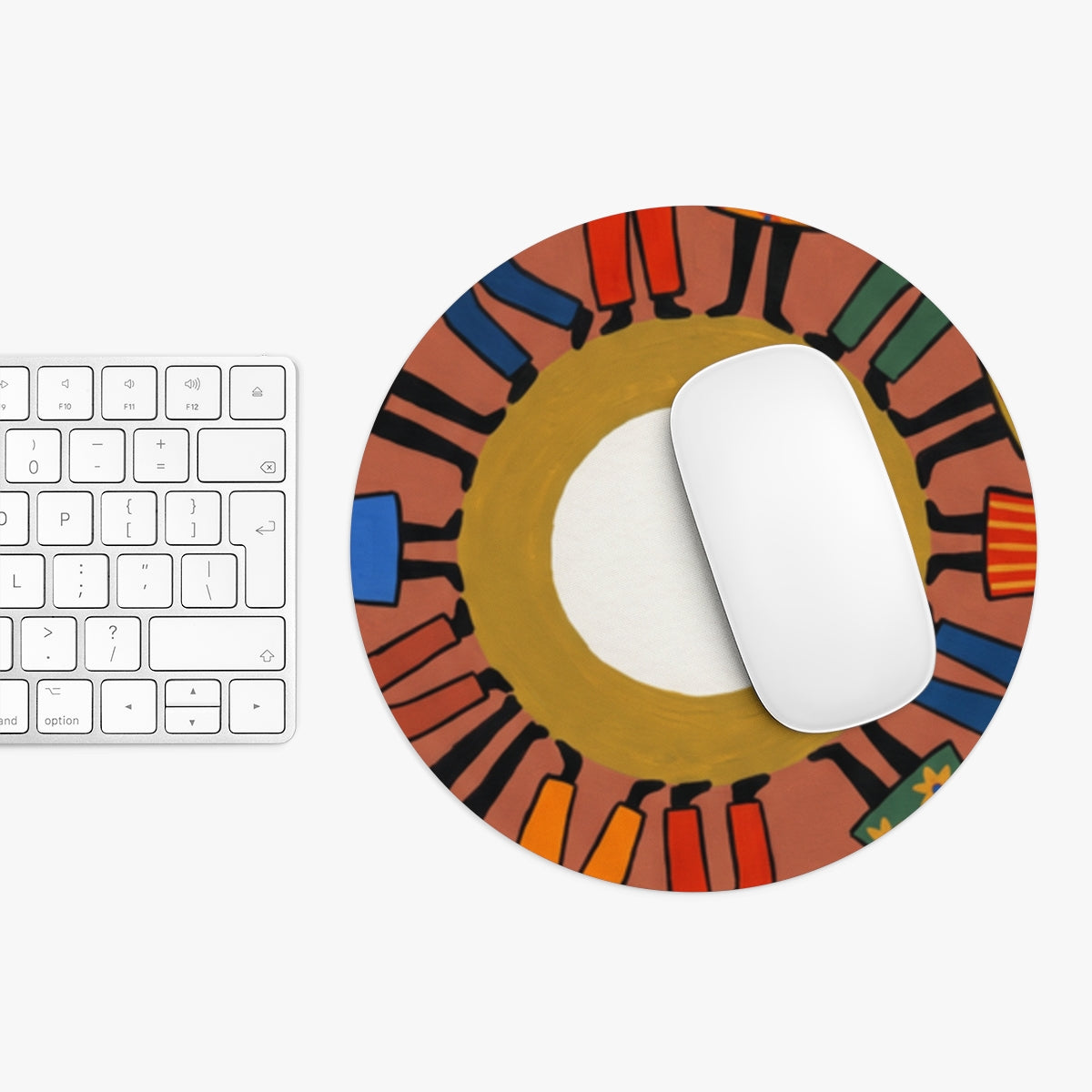 Mouse Pad - Unity Mandala Folk Art | Echovira Gallery