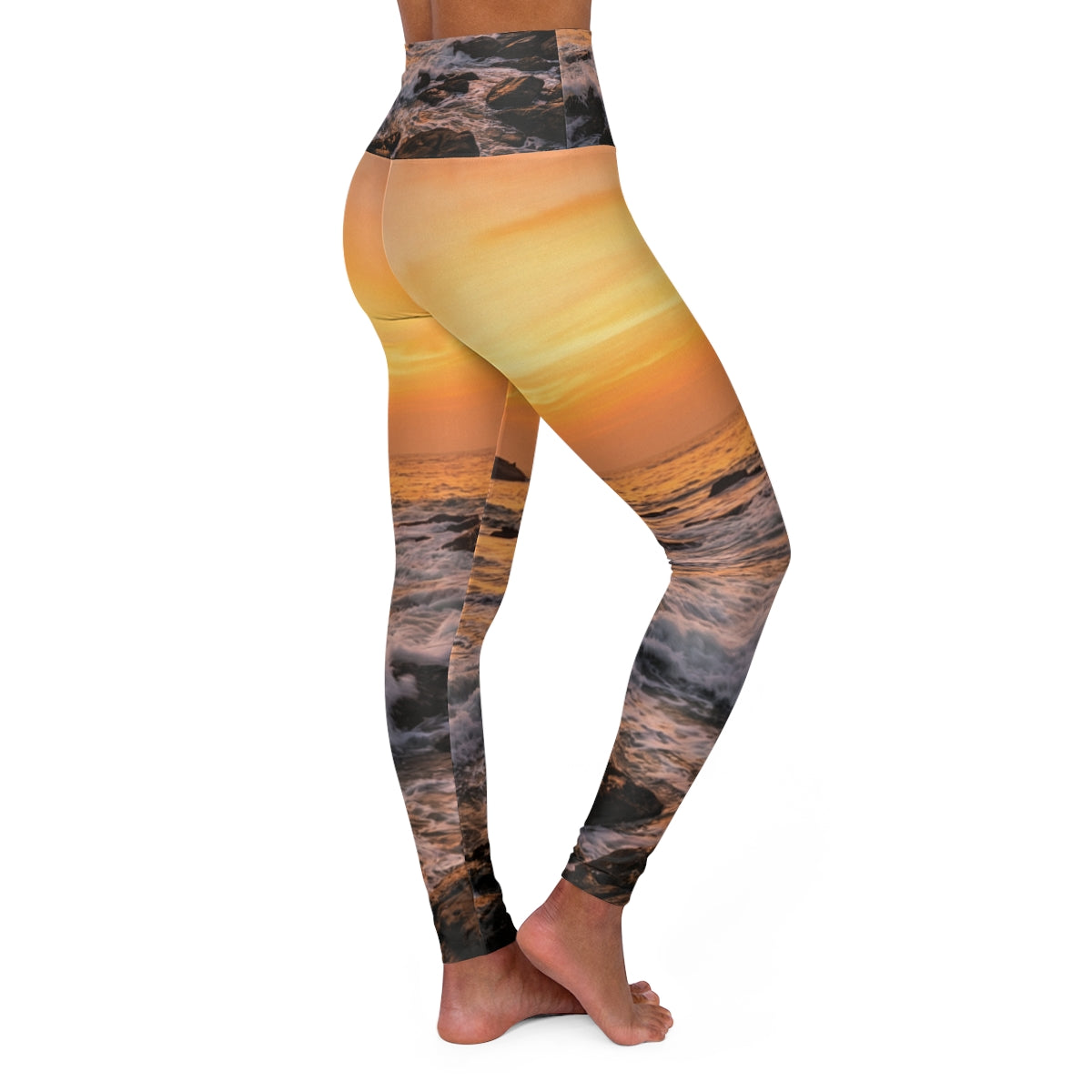 Yoga Leggings - Golden Hour Flow