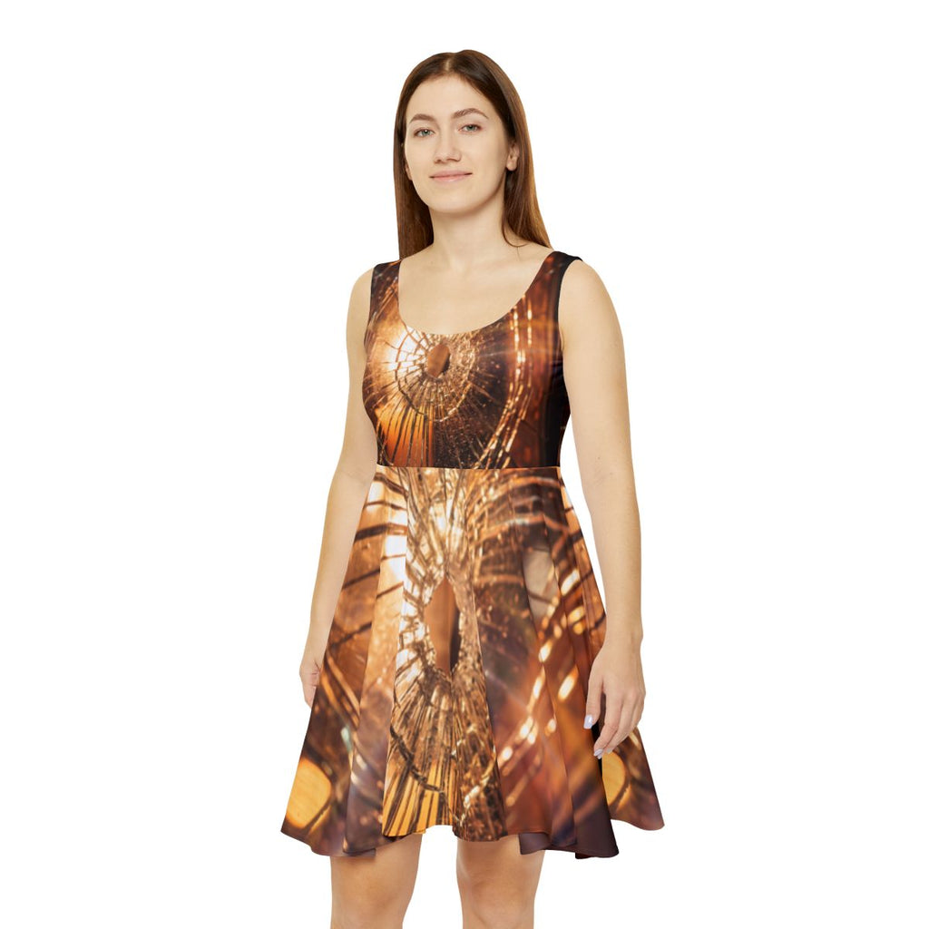 Women's Skater Dress - Shattered Edge