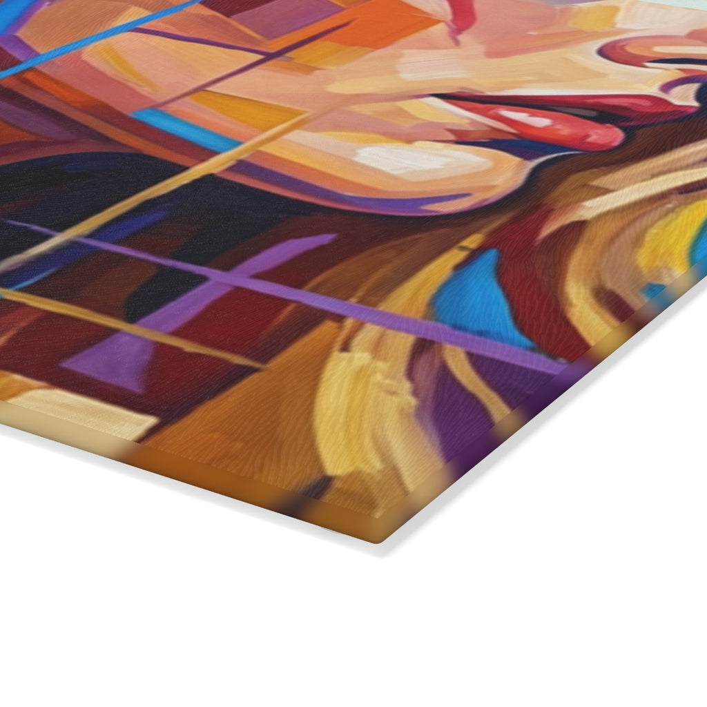 Glass Cutting Board - Shattered Elegance | Echovira Gallery