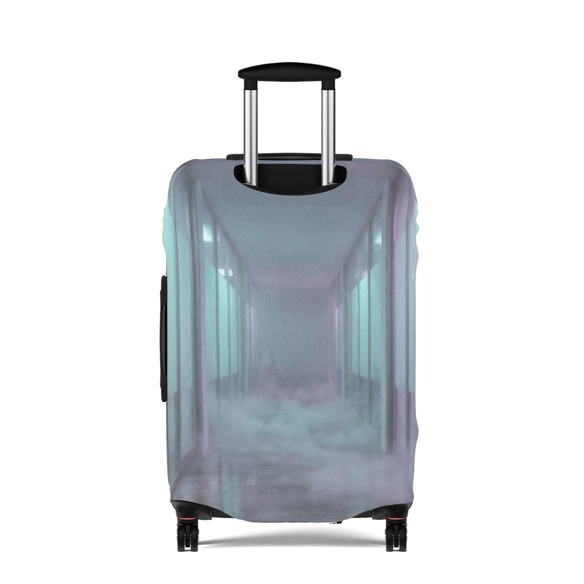Luggage Cover - Liminal Corridor Fog Art Print | Echovira...