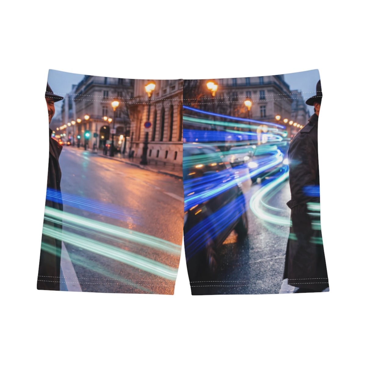 Women's Shorts - Parisian Twilight Commute | Echovira...