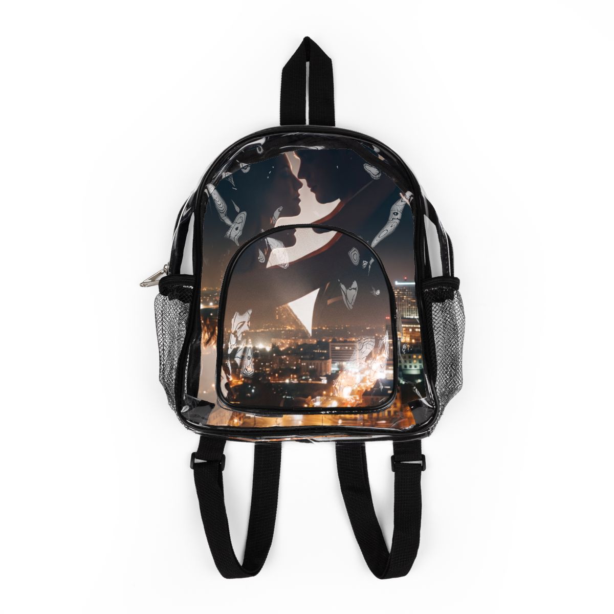 Clear Stadium Backpack - Midnight Lights | Echovira Gallery