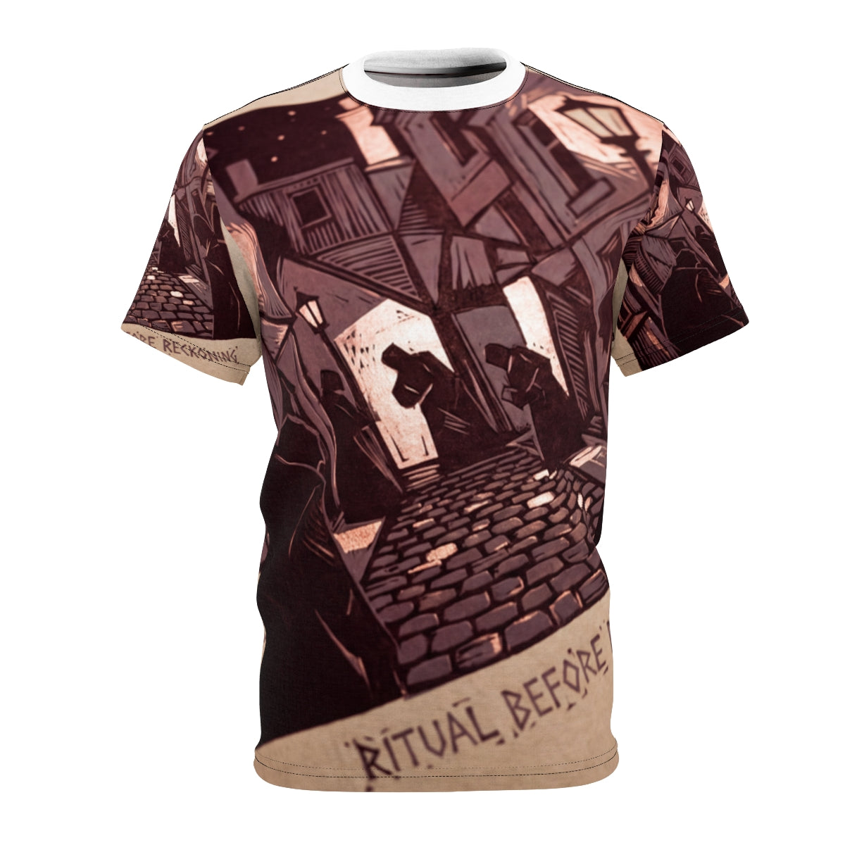 Men's Dark Academia Woodcut Art Tee