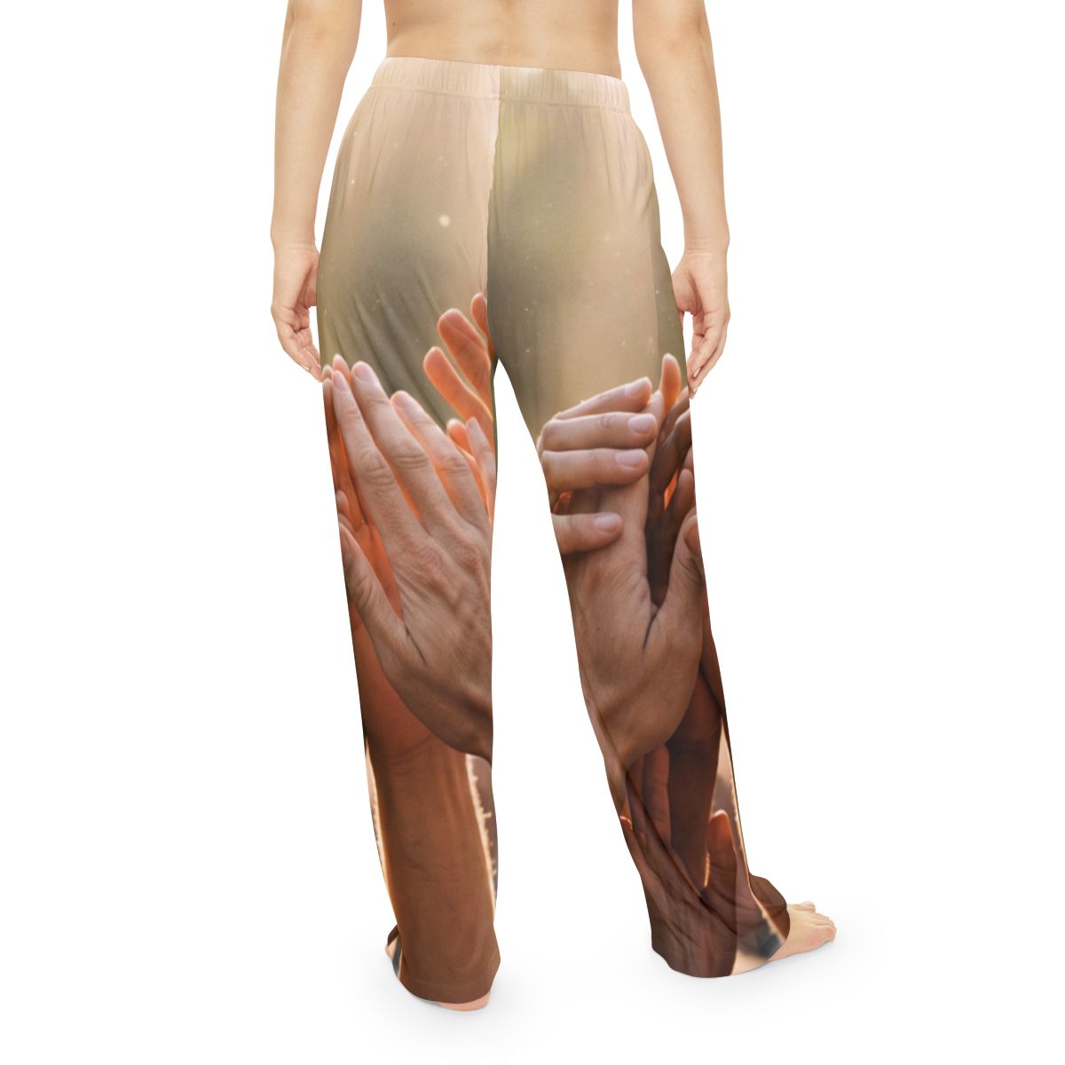 Women's Pajama Pants - Golden Rays of Unity Wall Art |...
