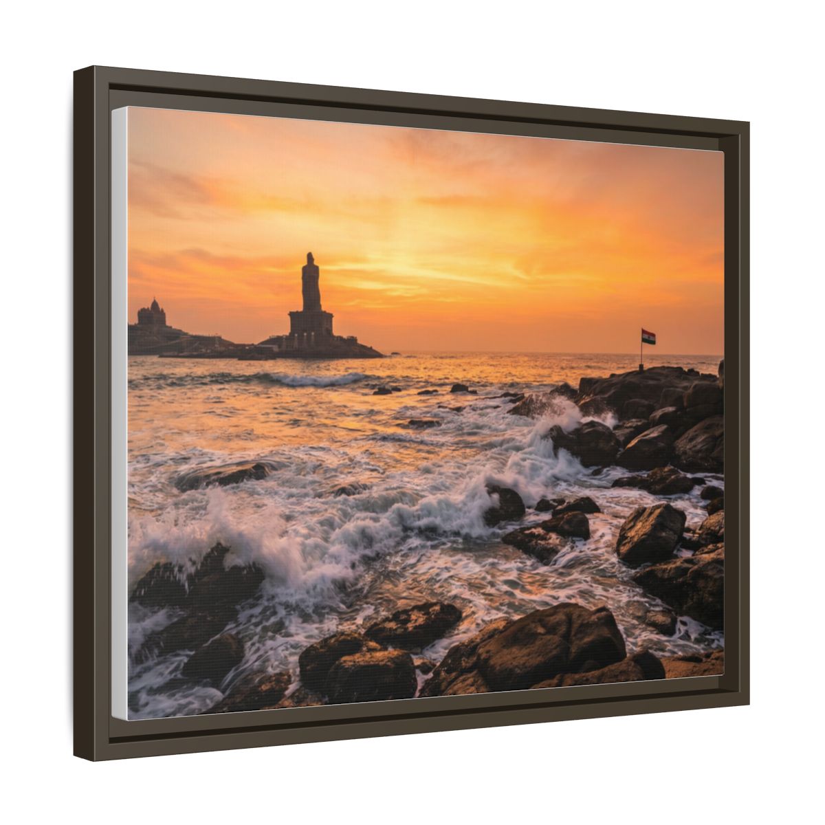 Framed Matte Canvas - Majestic Golden Coast