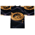 Sundial Compass Long Sleeve Kimono Robe